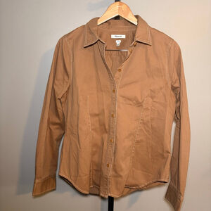 Madewell Darted Button-Up Shirt in fallen timber‎ 12
